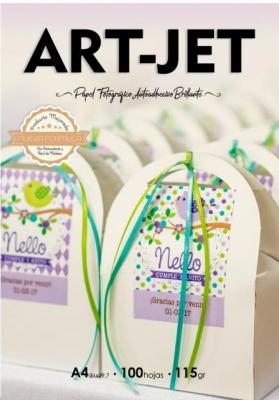 PAPEL ADHESIVO BRILLANTE A4 x100 HOJAS