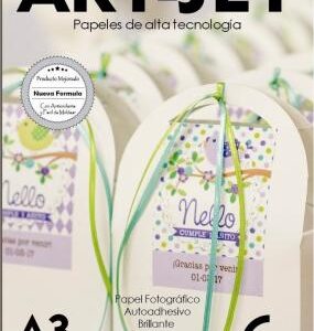 PAPEL ADHESIVO BRILLANTE A3 x20 HOJAS
