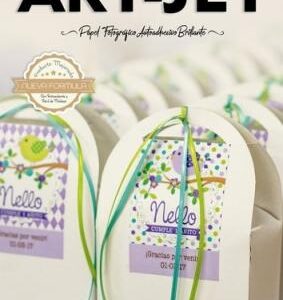 PAPEL ADHESIVO BRILLANTE A4 x20 HOJAS