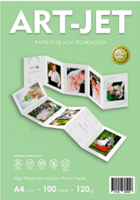 PAPEL BRILLANTE 120grs x100hs