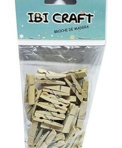 BROCHES DE MADERA 35mm x 50 U.