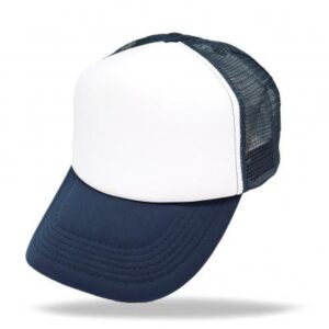 Gorra Trucker Adulto - Marino Frente Blanco