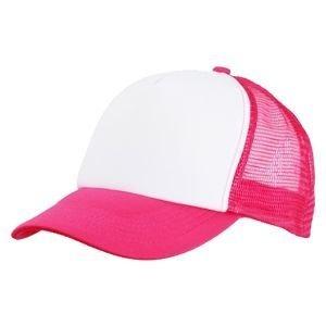 Gorra Trucker Adulto - Fucsia Frente Blanco