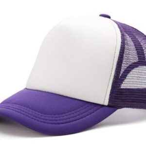 Gorra Trucker Adulto - Violeta Frente Blanco