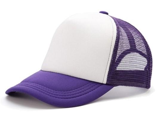 Gorra Trucker Adulto - Violeta Frente Blanco