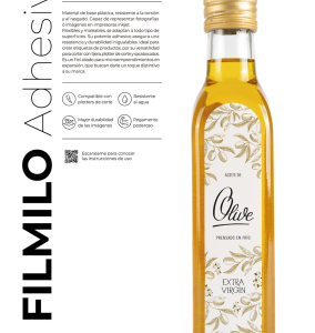 FILM BLANCO RELUCIENTE (CON ADHESIVO) x20hs