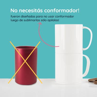 TAZA WORKAT BLANCA POLIMERO