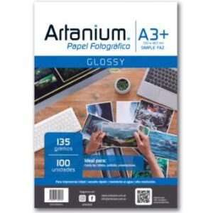 PAPEL BRILLANTE 135grs A3+ x100hs