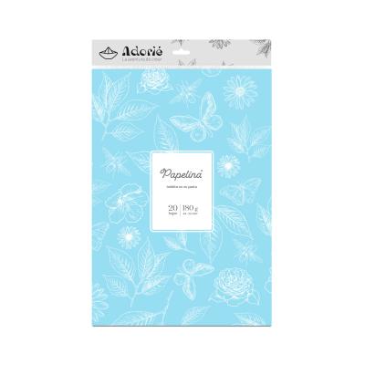 PAPELINA CELESTE PASTEL x20