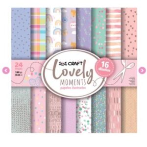 PAPEL SCRAP IBICRAFT LOVELY x24hs