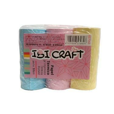 PAPEL IMPRESORA TERMICA PASTEL x3