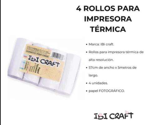 PAPEL IMPRESORA TERMICA FOTOGRAFICO x4