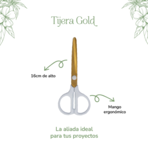 TIJERA GOLD MANGO BLANCO