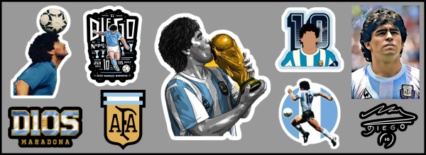 UV DTF 24 x 8,5 MARADONA COPA UV DTF 24 x 8,5 MARADONA COPA
