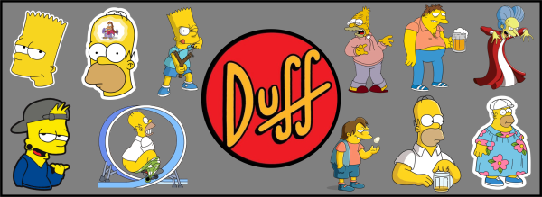 UV DTF 24 x 8,5 SIMPSONS DUFF UV DTF 24 x 8,5 SIMPSONS DUFF