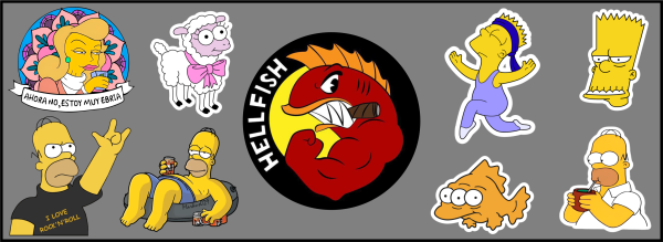 UV DTF 24 x 8,5 SIMPSONS HELLFISH UV DTF 24 x 8,5 SIMPSONS HELLFISH
