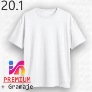 REMERA 20.1 ALGODON PREMIUM BLANCA
