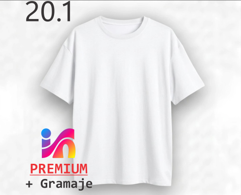 REMERA 20.1 ALGODON PREMIUM BLANCA