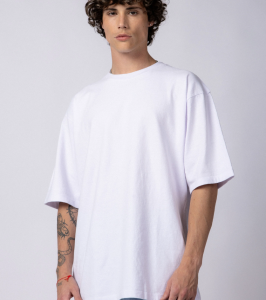 REMERA OVERSIZE 20.1 ALGODON PREMIUM BLANCA