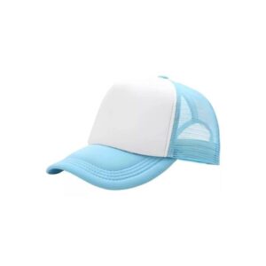 Gorra Trucker Adulto - Celeste Frente Blanco