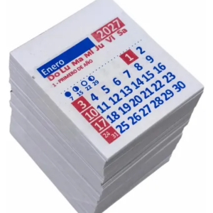 Calendario Almanaque Mignon x100