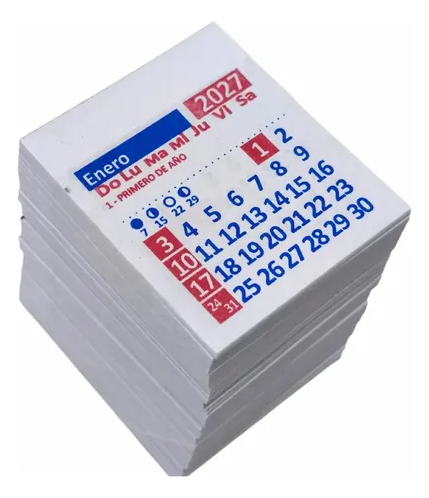 Calendario Almanaque Mignon x100